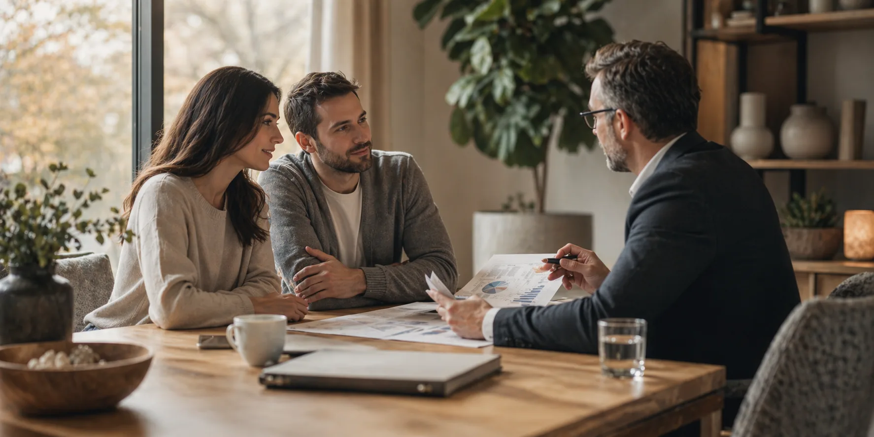 Owners and their advisor working through a transition plan