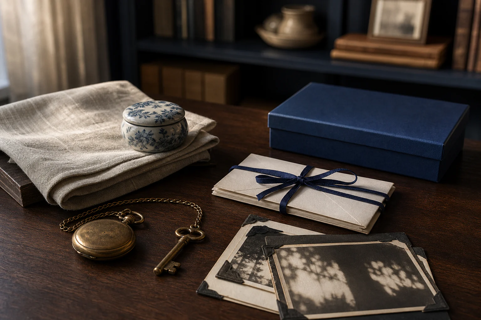 Heirlooms, letters, and photographs kept for the next generation
